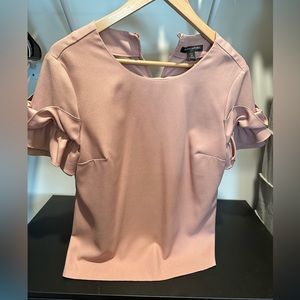 Banana republic light pink maybe flutter sleeve top
